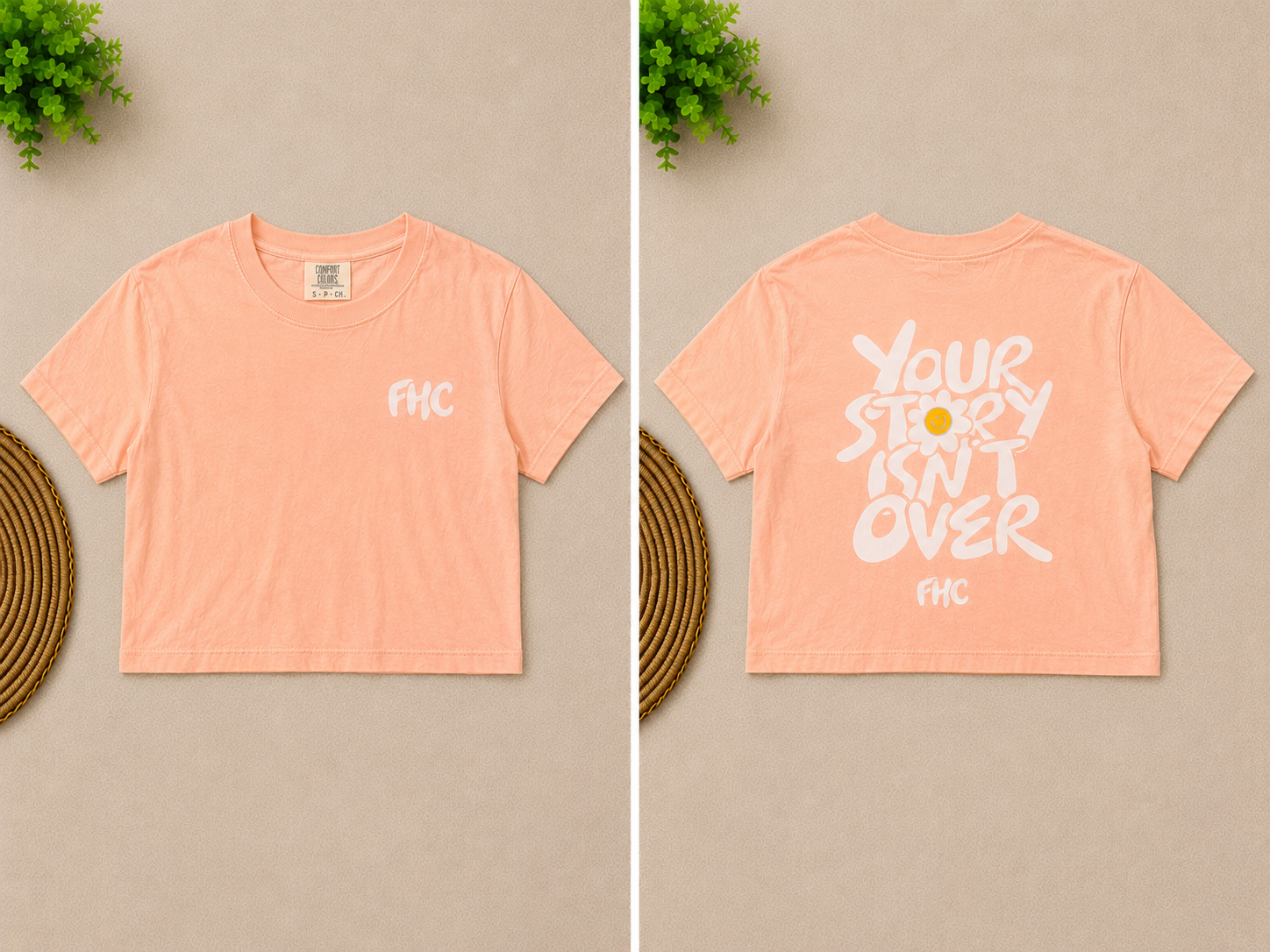 YOUR STORY ISN’T OVER™ Adult Crop Tee