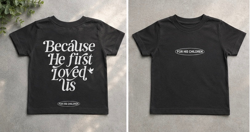 BECAUSE HE FIRST LOVED US™ Toddler Triblend Tee