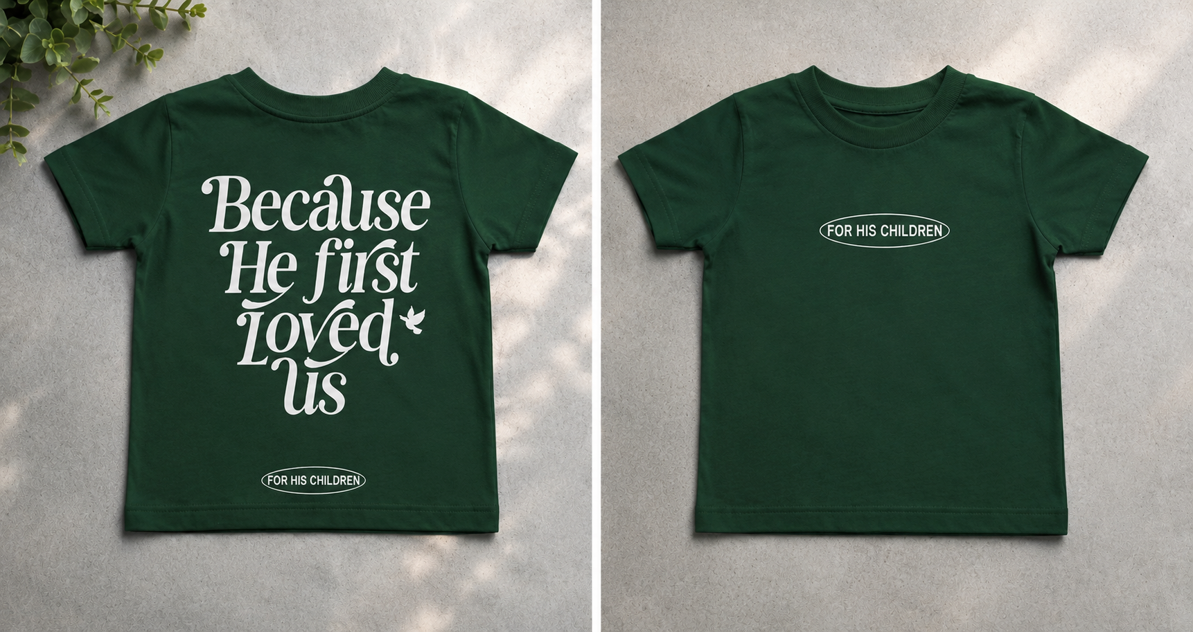 BECAUSE HE FIRST LOVED US™ Youth Heavyweight Tee